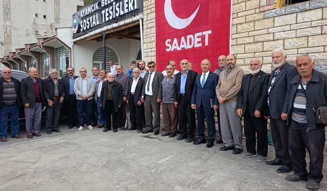 Saadet Partisi İl Divan Toplantısı Ayancık'ta yapıldı