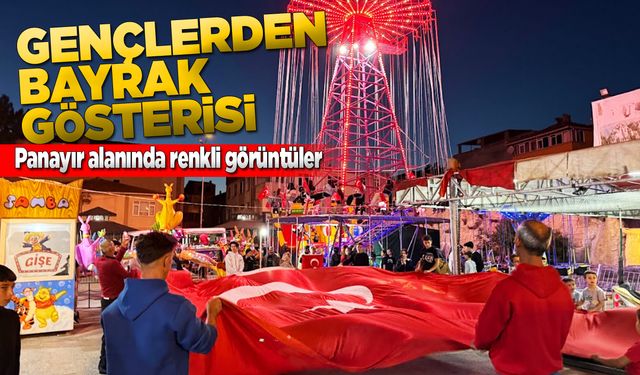 Türk bayrağı gösterisiyle gurur yaşattılar