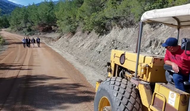 Kaymakam Doğancı yol çalışmalarını inceledi
