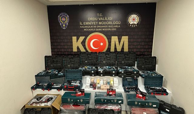 Ordu'da kaçakçılık operasyonu: 230 kilogram tütün ele geçirildi