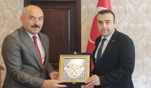 Orman Bölge Müdürü Kelelioğlu Kaymakam Doğancı'yı ziyaret etti