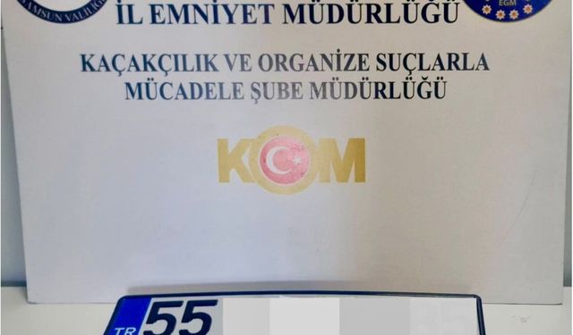 Sahte plakayla trafiğe çıkan şüpheli yakalandı