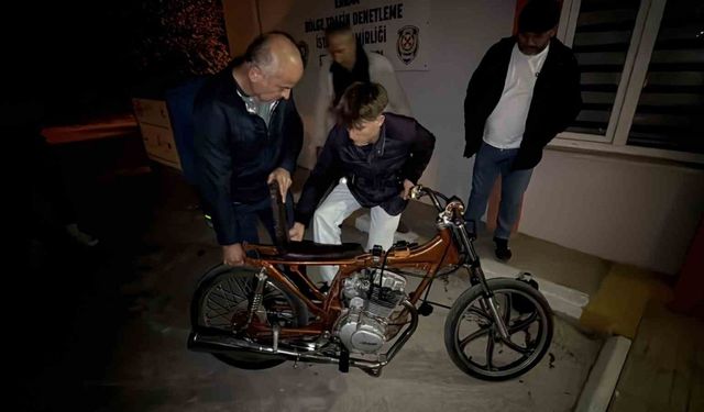 Bisikletini motosiklete çeviren gence ceza