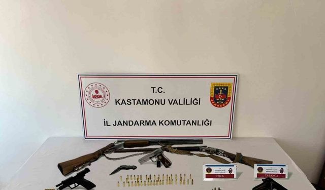 Kastamonu’da 3 adet ruhsatsız tabanca yakalandı