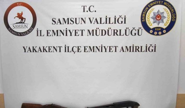 Samsun’da hapla yakalanan şahıs gözaltına alındı