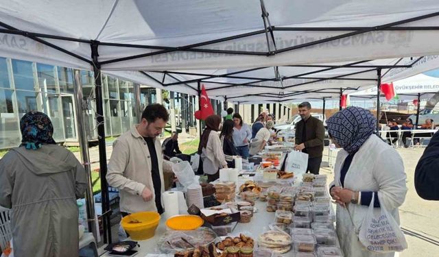 Samsun'da özel bireylerden Gazze yararına hayır çarşısı