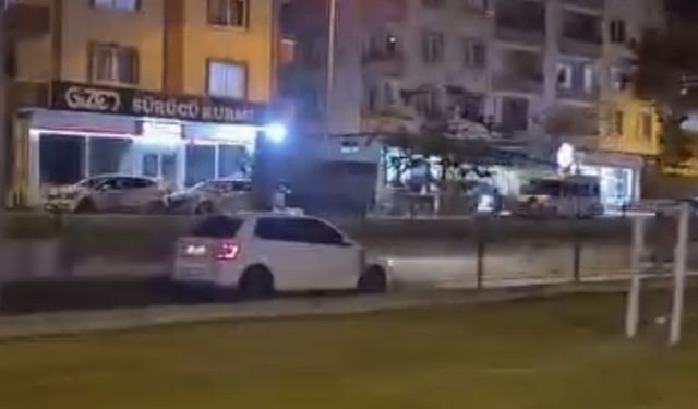 Samsun'da tramvay yoluna giren sürücüye para cezası