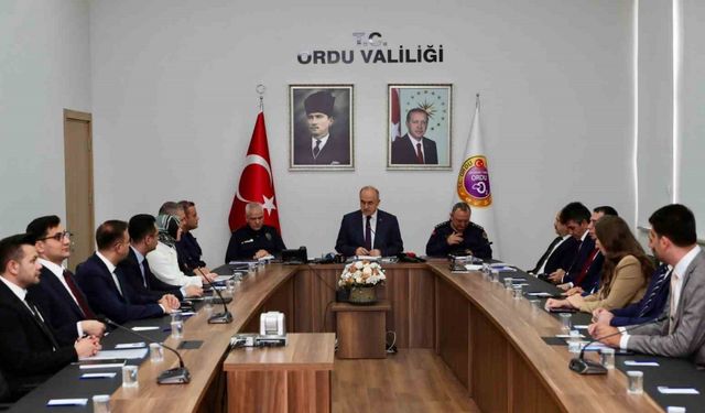 Vali Erol Ordu'nun asayiş verilerini açıkladı