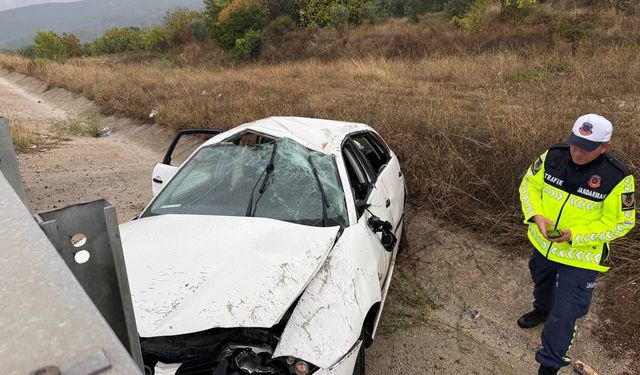 Yoğun yağış kaza getirdi: 4 yaralı