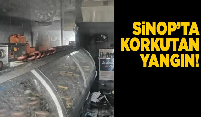 Kasap dükkanında yangın çıktı