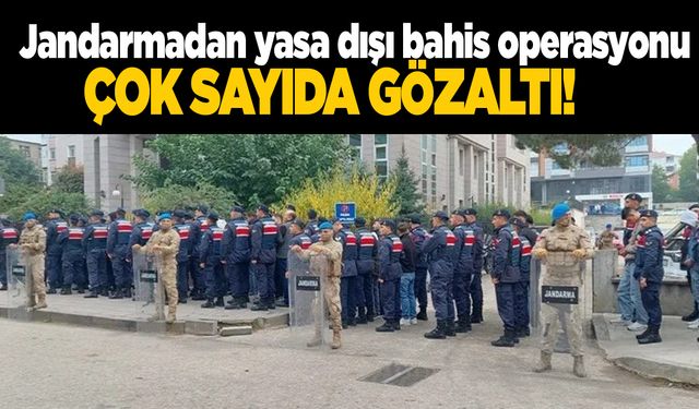 Sinop’ta yasa dışı bahis operasyonu