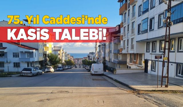 Gerze 75. Yıl Caddesi’nde kasis talebi