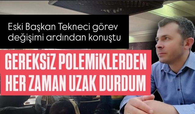 Ümit Tekneci, SİNDER’deki görev değişimi sonrası konuştu