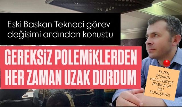 Ümit Tekneci, SİNDER’deki görev değişimi sonrası konuştu