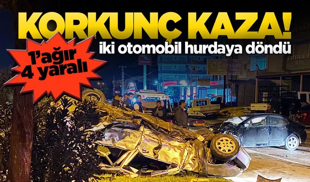 Feci Çarpışma: Araçlar hurdaya döndü