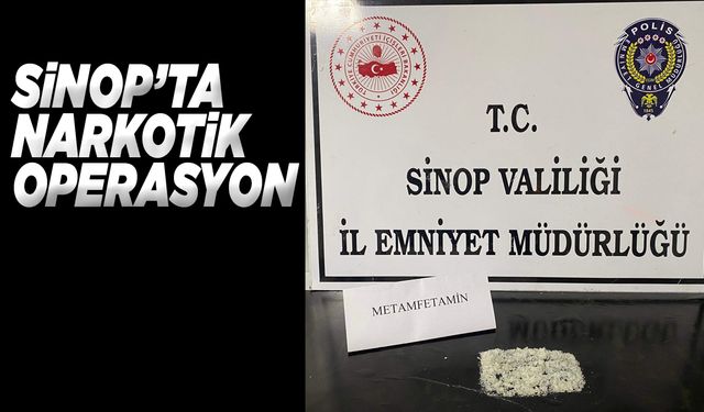 Sinop’ta çok miktarda metamfetamin ele geçirildi