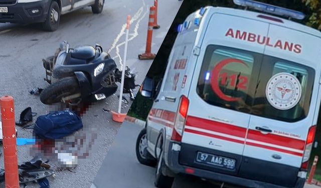 Sinop ambulansı Samsun’da motosikletle çarpıştı: 1 ölü