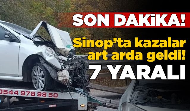 Art arda iki kaza: 7 kişi yaralandı!