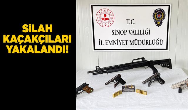 Sinop'ta kaçak silah operasyonu düzenlendi