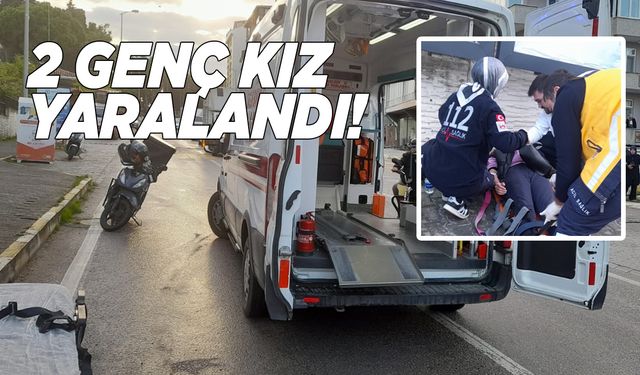 Sinop’ta motosiklet devrildi, 2 kişi yaralandı