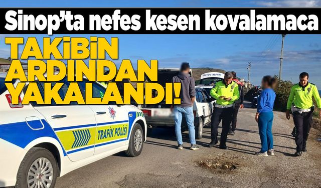 "Dur" ihtarına uymayan araç kovalamaca sonucu yakalandı