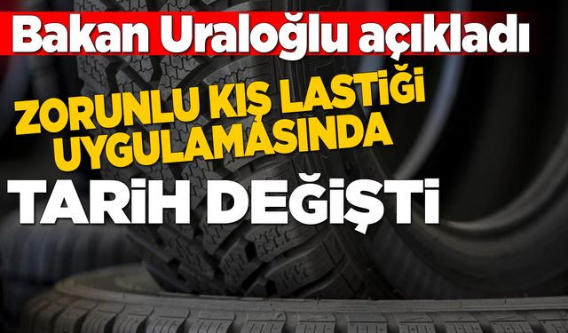 Zorunlu kış lastiği uygulamasında tarih değişti