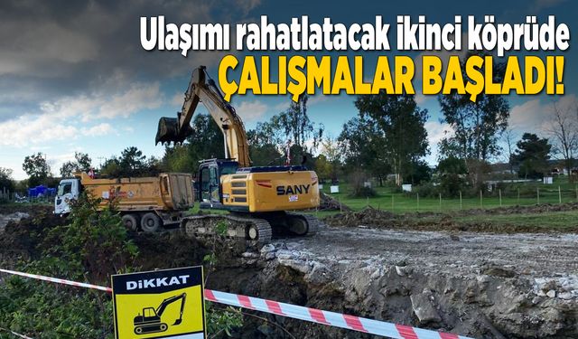 Sinop’ta köprü projesinde ikinci etap başladı