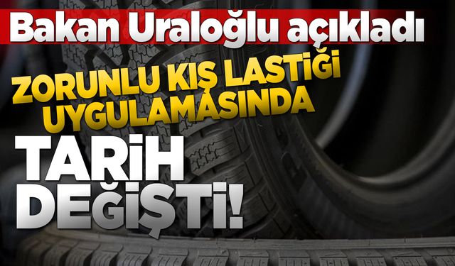 Zorunlu kış lastiği uygulamasında tarih değişti
