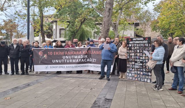 Ankara Gar Katliamında hayatını kaybedenler Sinop’ta anıldı