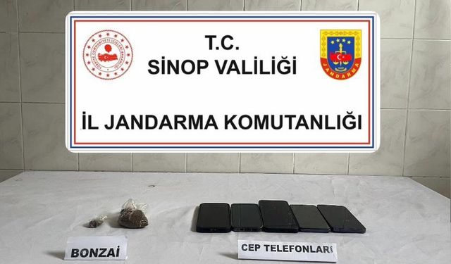 Sinop’ta narkotik operasyon: 1 tutuklama