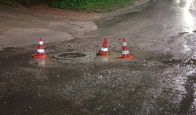 Sinop’ta logar kapağı çevresindeki çökme kazaya neden oldu