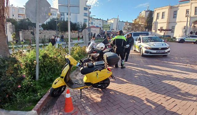 Sinop’ta plakasız 3 motosiklet trafikten men edildi