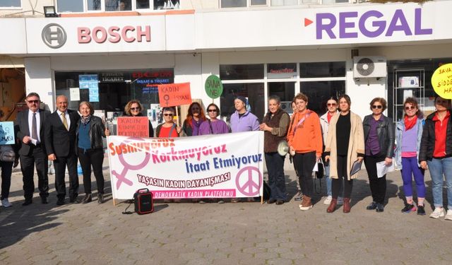 Kadın platformundan şiddete karşı basın açıklaması