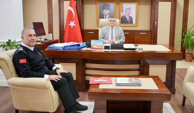 Liman Başkanı Uzunoğlu’ndan Vali Özarslan'a veda ziyareti