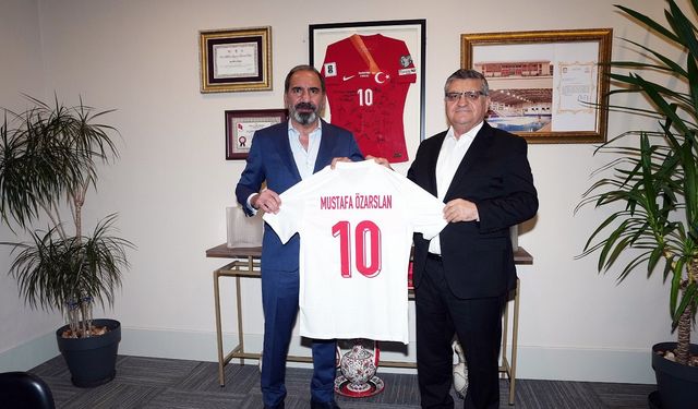 Vali Özarslan TFF Başkan Vekili Otyakmaz’ı ziyaret etti