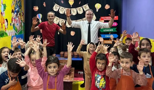 Sinop’ta minik eller çömlek sanatıyla tanıştı