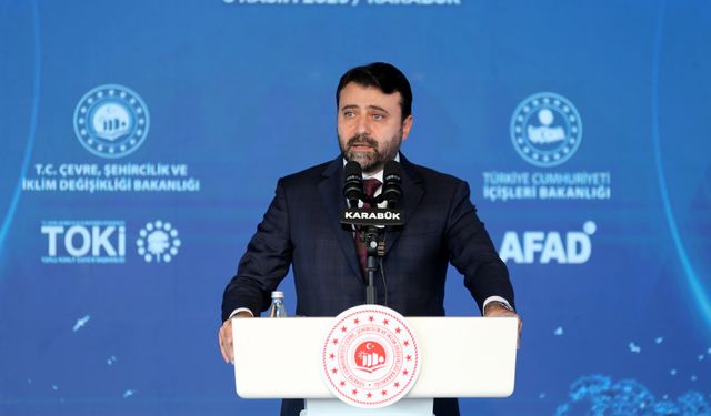 Karabük'te afet konutlarının temeli atıldı