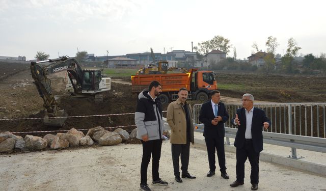 Kaymakam Ayvat ve Belediye Başkanı İkiz çalışmaları inceledi