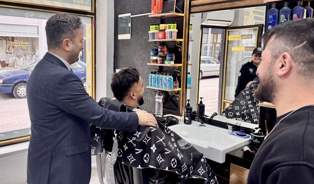 Kaymakam Çelik, esnafla buluştu