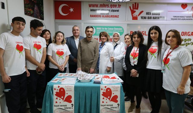 Organ bağışı bilgilendirme standı açıldı