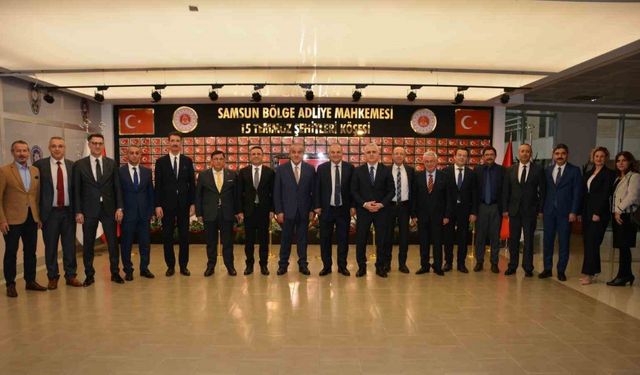 HSK üyelerinden Samsun adliyelerine ziyaret