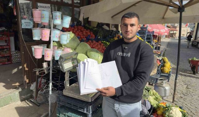 İsmini açıklamayan hayırsever, 150 bin liralık veresiye defterini kapattı