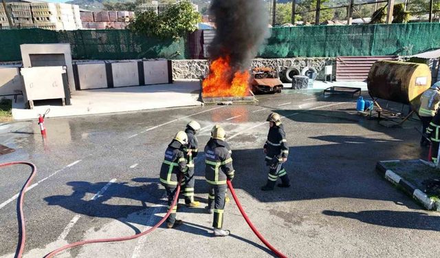 İtfaiyecilik öğrencileri OBİTEM’de eğitim aldı