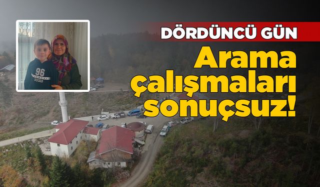 Kayıp anne ve oğlunu arama çalışmaları sürüyor