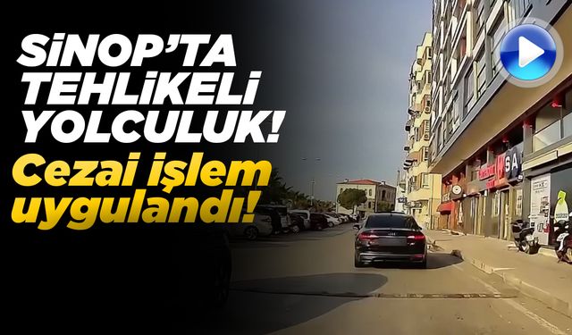 Trafikte tehlikeli seyreden sürücüye ceza