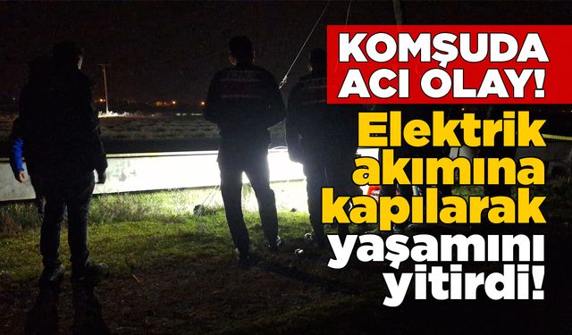 Elektrik akımına kapılan kişi öldü