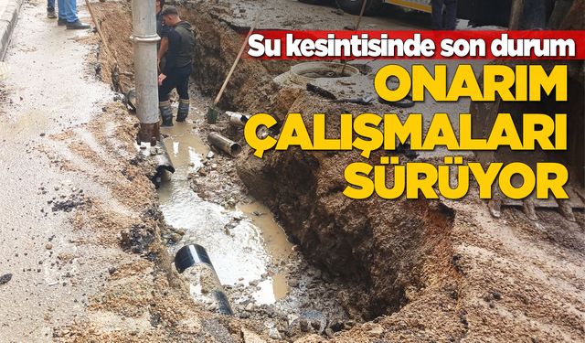 Sinop’ta ana isale hattındaki arıza tespit edildi