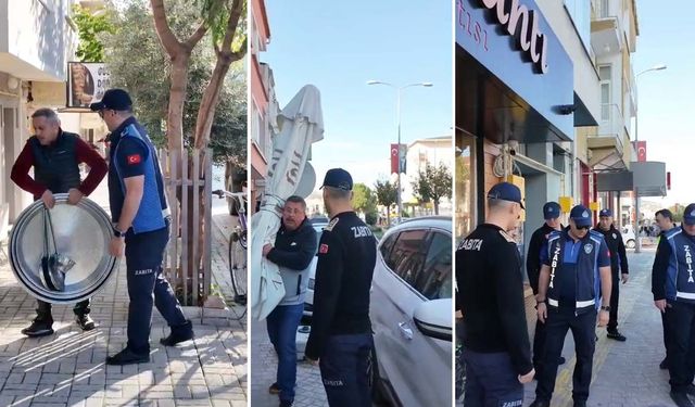 Gerze’de kaldırım ve yaya işgali denetimleri sıklaştırıldı