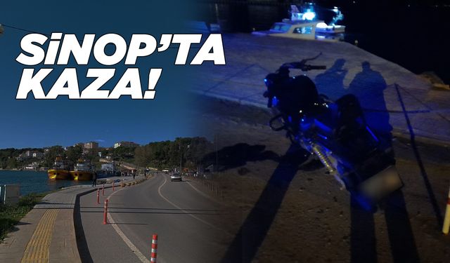 Karşı şeride geçip saksıya çarptı