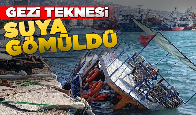 Sinop’ta gezi teknesi battı